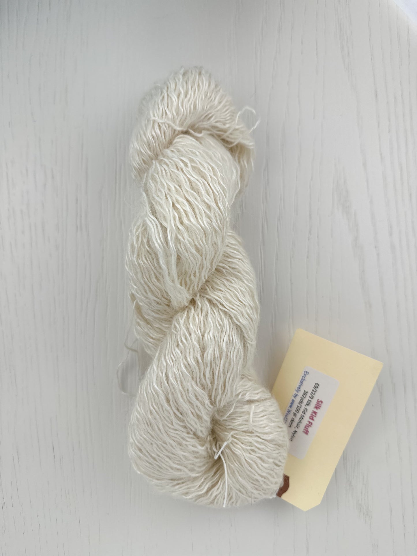 69/22/9 Silk/Kid Mohair/Nylon - Undyed Yarn